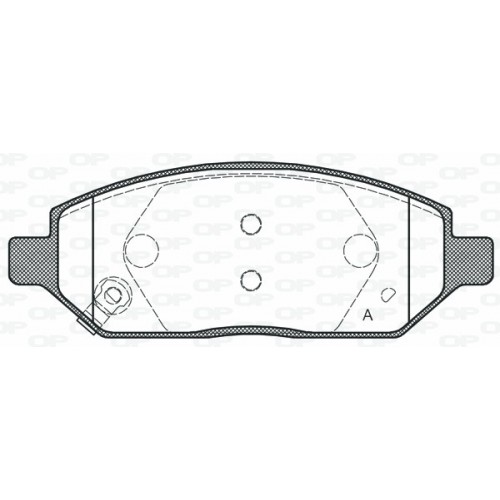 BRAKE PADS OPEN PARTS 1PCS 