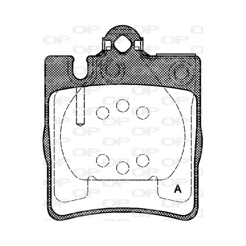 BRAKE PADS OPEN PARTS 1PCS 