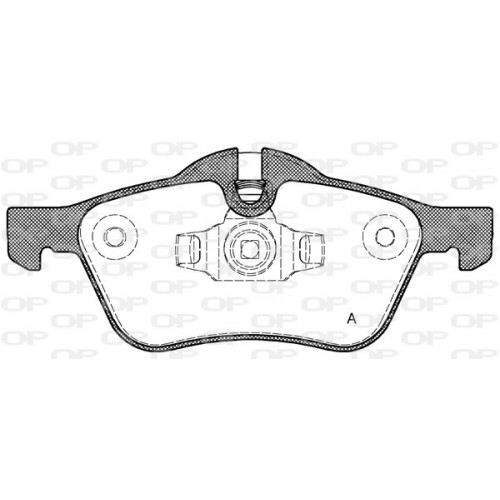 BRAKE PADS OPEN PARTS 1PCS 