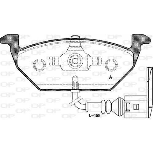 BRAKE PADS OPEN PARTS 1PCS 