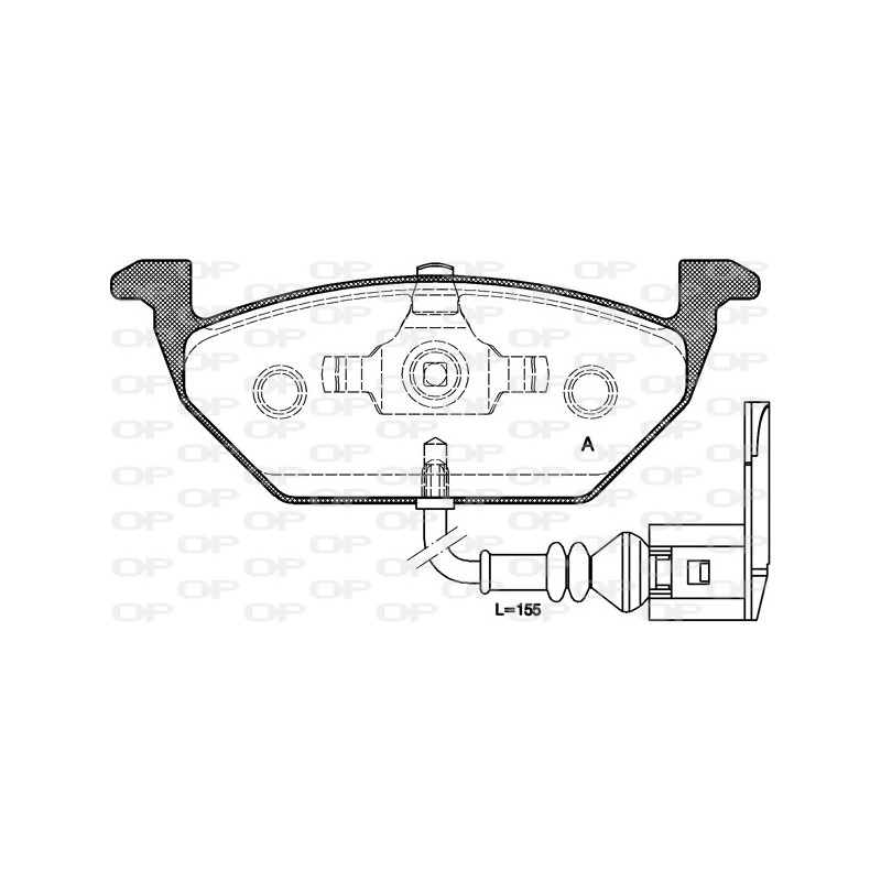 BRAKE PADS OPEN PARTS 1PCS 