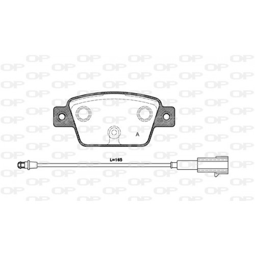 BRAKE PADS OPEN PARTS 1PCS 