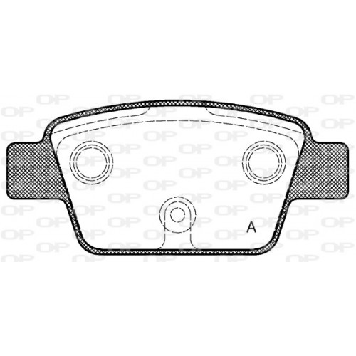 BRAKE PADS OPEN PARTS 1PCS 