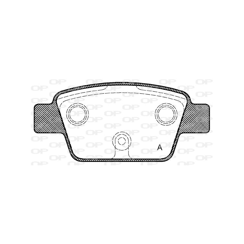 BRAKE PADS OPEN PARTS 1PCS 