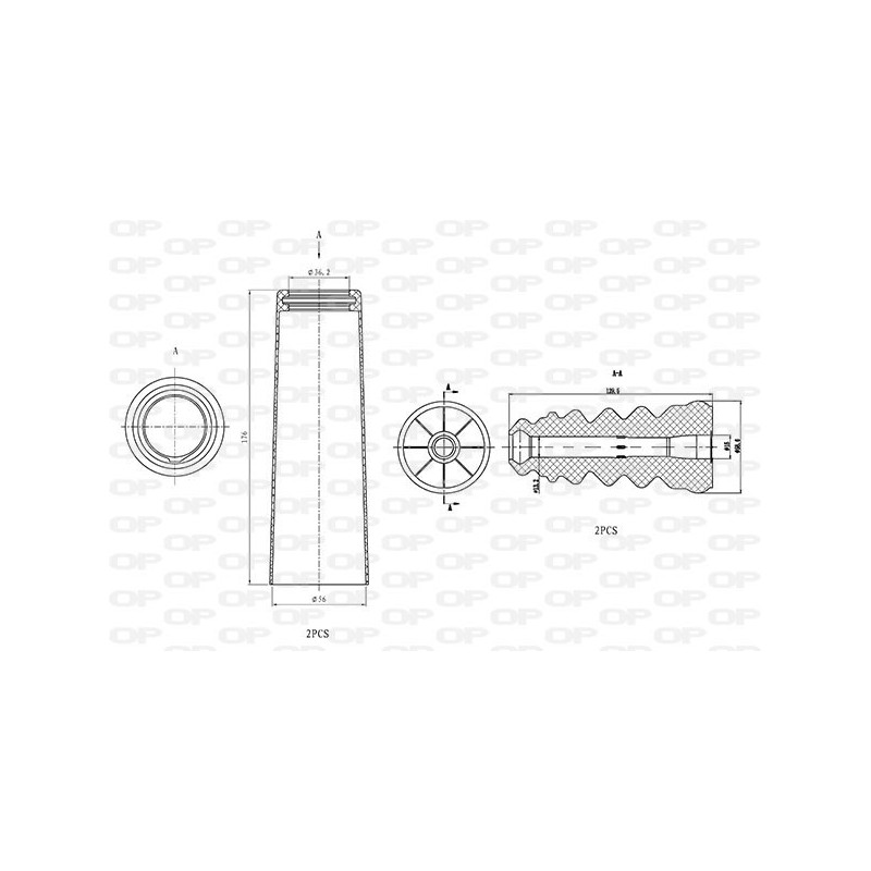 OP DUST COVER KIT 4PCS 