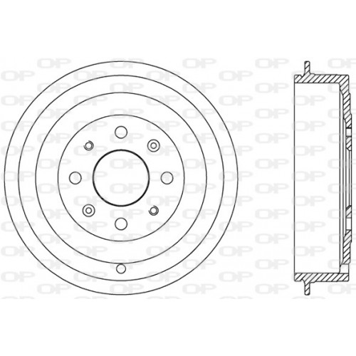 BRAKE DRUM OPEN PARTS ADAPTIVE 