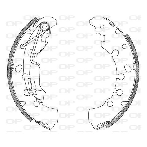BRAKE SHOES OPEN PARTS ADVANCE 