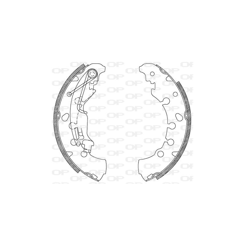 BRAKE SHOES OPEN PARTS ADVANCE 