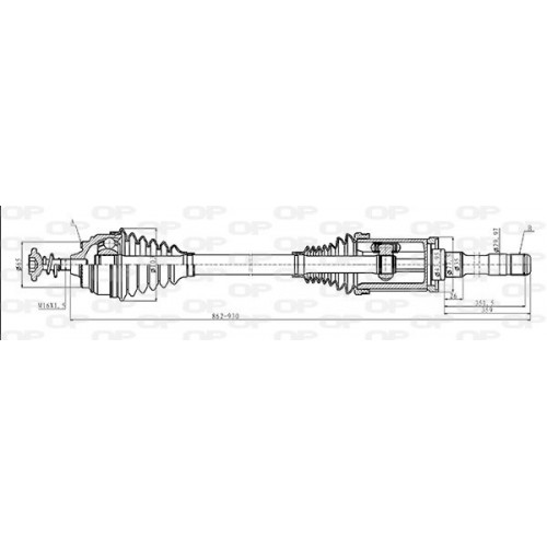 OP DRIVE SHAFT 