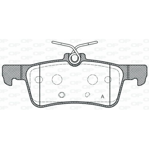 BRAKE PADS OPEN PARTS 1PCS 