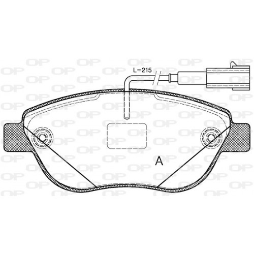 BRAKE PADS OPEN PARTS 1PCS 