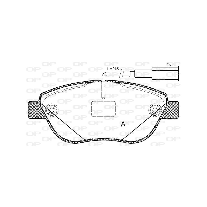 BRAKE PADS OPEN PARTS 1PCS 