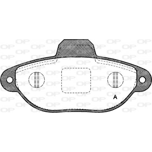 BRAKE PADS OPEN PARTS 1PCS 