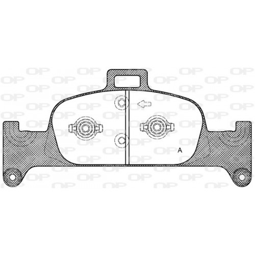 BRAKE PADS OPEN PARTS 1PCS 