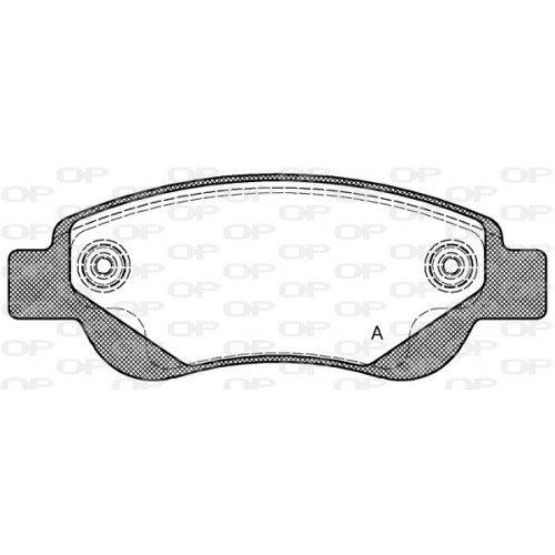 BRAKE PADS OPEN PARTS 1PCS 