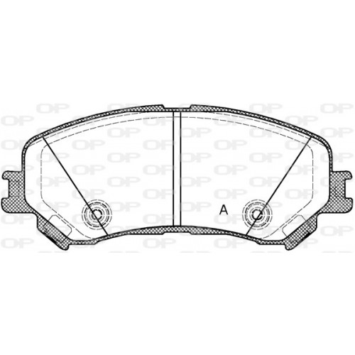 BRAKE PADS OPEN PARTS 1PCS 