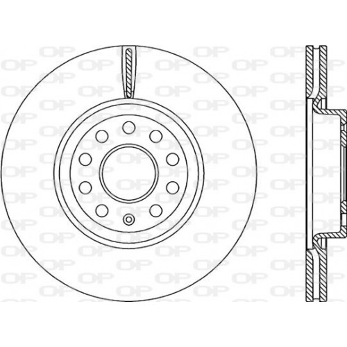 BRAKE DISC OPEN PARTS RADIANCE 2pcs 