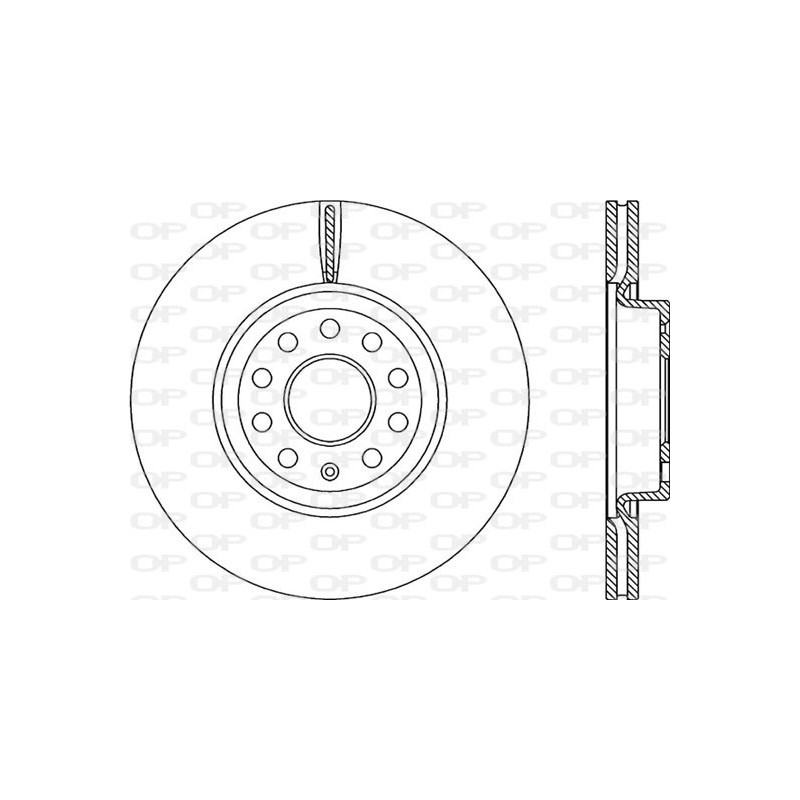 BRAKE DISC OPEN PARTS RADIANCE 2pcs 