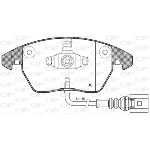 BRAKE PADS OPEN PARTS 1PCS 