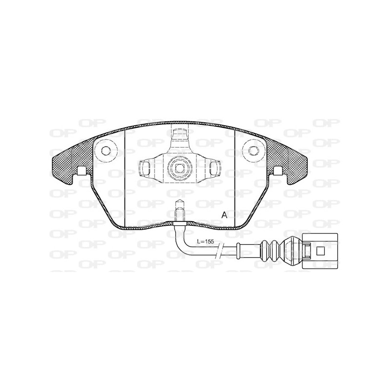 BRAKE PADS OPEN PARTS 1PCS 