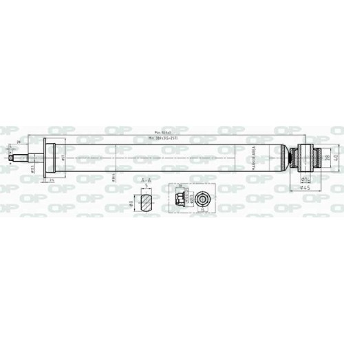 SHOCK ABSORBER OP REAR SIDE 1 PCS 