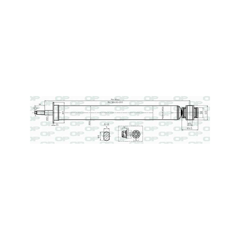 SHOCK ABSORBER OP REAR SIDE 1 PCS 