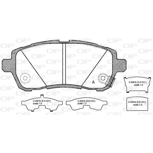 BRAKE PADS OPEN PARTS 1PCS 