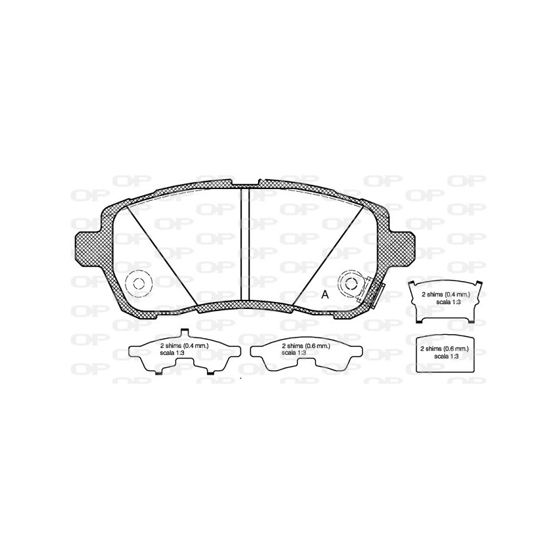 BRAKE PADS OPEN PARTS 1PCS 