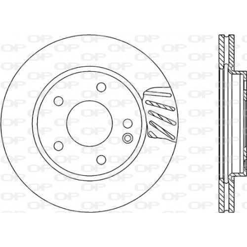 BRAKE DISC OPEN PARTS ADAPTIVE 2pcs 