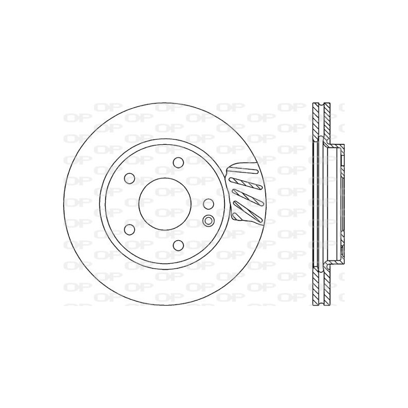 BRAKE DISC OPEN PARTS ADAPTIVE 2pcs 