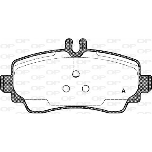 BRAKE PADS OPEN PARTS 1PCS 