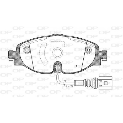 BRAKE PADS OPEN PARTS 1PCS 