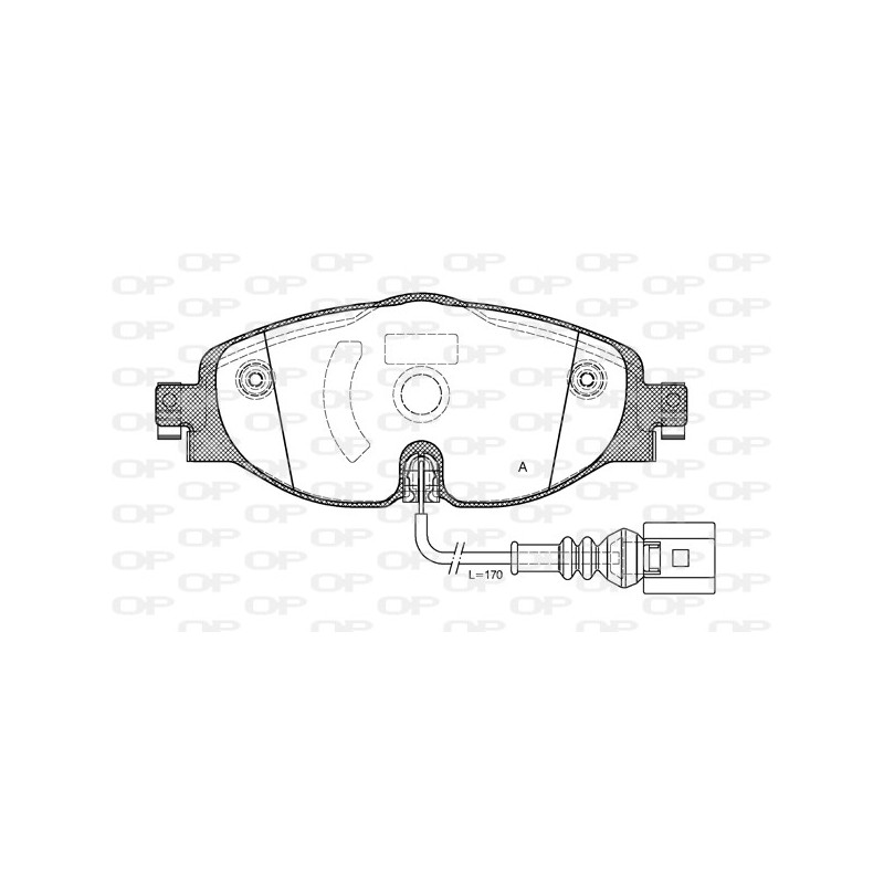 BRAKE PADS OPEN PARTS 1PCS 