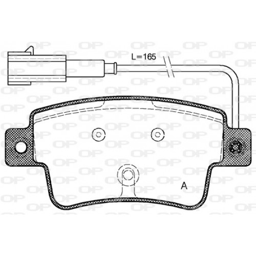 BRAKE PADS OPEN PARTS 1PCS 