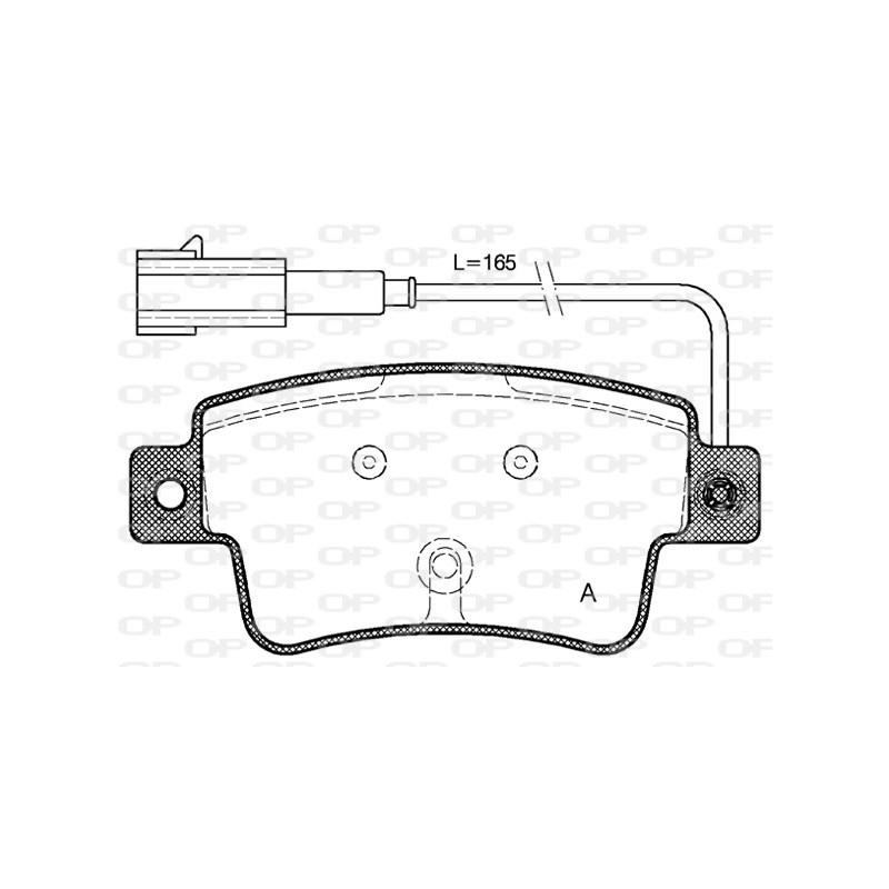 BRAKE PADS OPEN PARTS 1PCS 