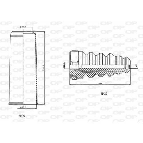 OP DUST COVER KIT 4PCS 