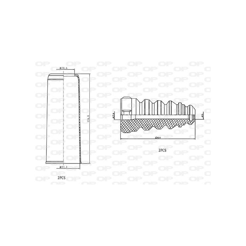 OP DUST COVER KIT 4PCS 