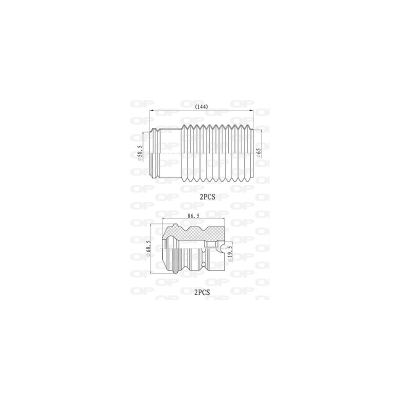 OP DUST COVER KIT 4PCS 