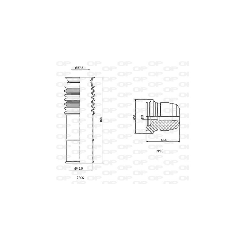 OP DUST COVER KIT 4PCS 