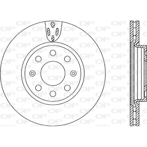 BRAKE DISC OPEN PARTS ADAPTIVE 2pcs 