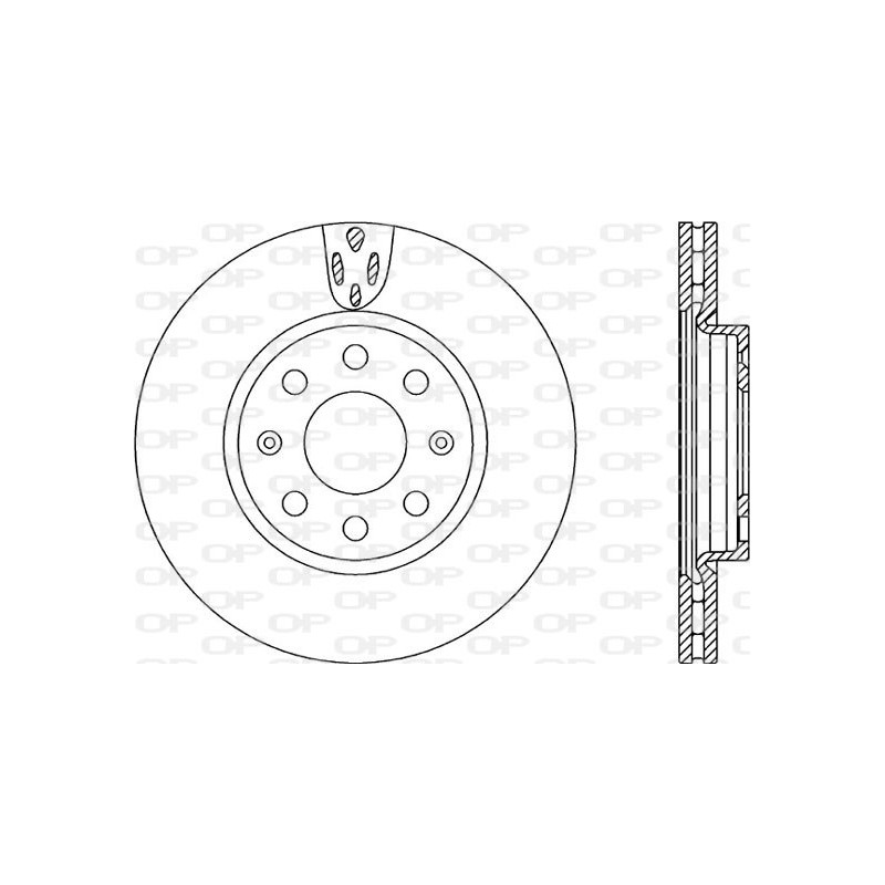 BRAKE DISC OPEN PARTS ADAPTIVE 2pcs 