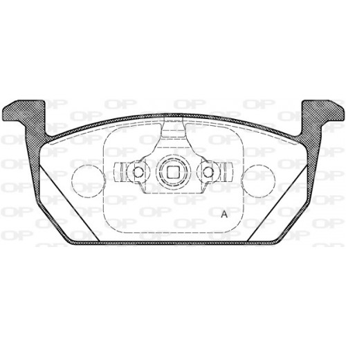 BRAKE PADS OPEN PARTS 1PCS 