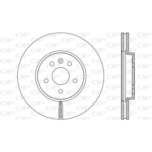 BRAKE DISC OPEN PARTS ADAPTIVE 2pcs 