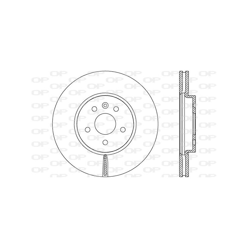 BRAKE DISC OPEN PARTS ADAPTIVE 2pcs 