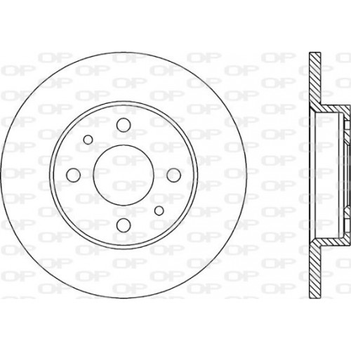 BRAKE DISC OPEN PARTS ADAPTIVE 2pcs 