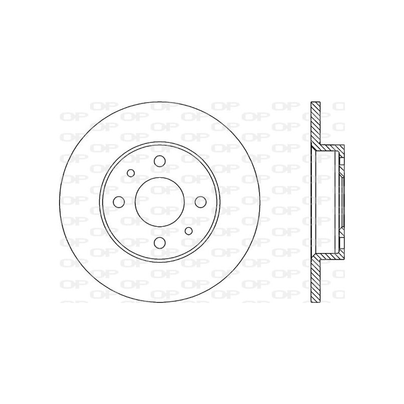 BRAKE DISC OPEN PARTS ADAPTIVE 2pcs 