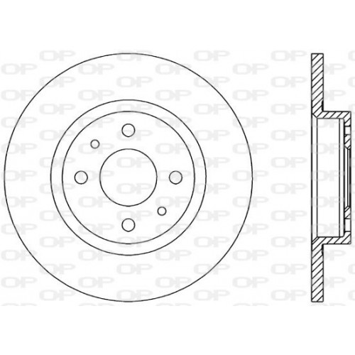 BRAKE DISC OPEN PARTS ADAPTIVE 2pcs 