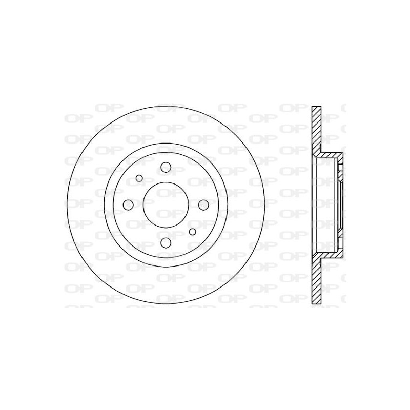 BRAKE DISC OPEN PARTS ADAPTIVE 2pcs 