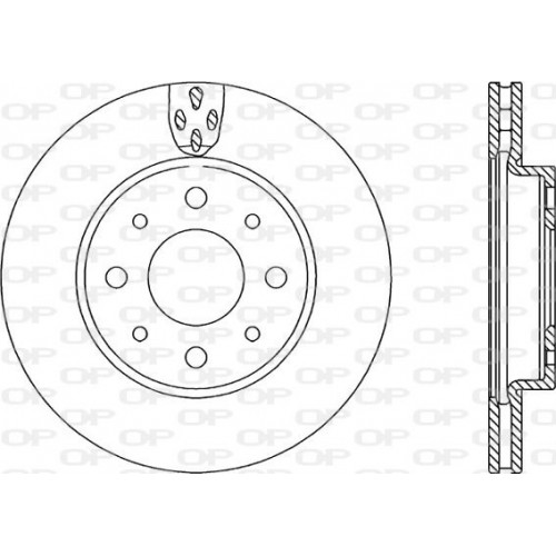 BRAKE DISC OPEN PARTS ADAPTIVE 2pcs 