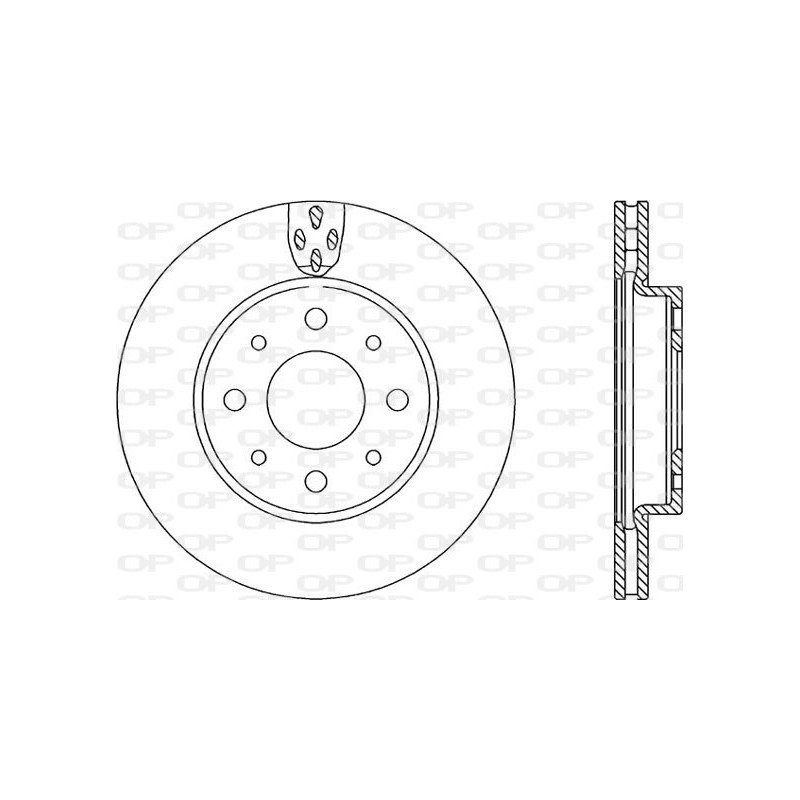 BRAKE DISC OPEN PARTS ADAPTIVE 2pcs 